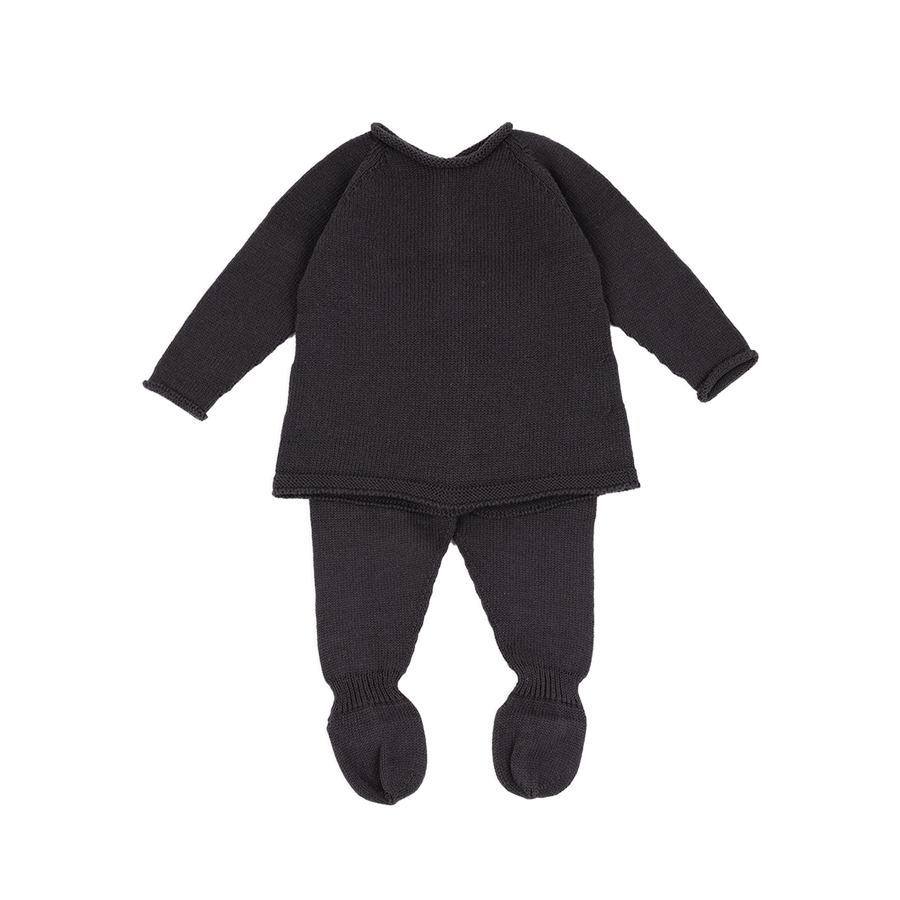 Set Welcome Knit Antracita - Minicoton