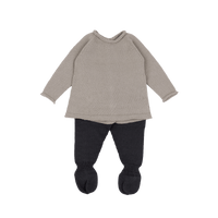 Set Welcome Knit Beige/Antracita - Minicoton
