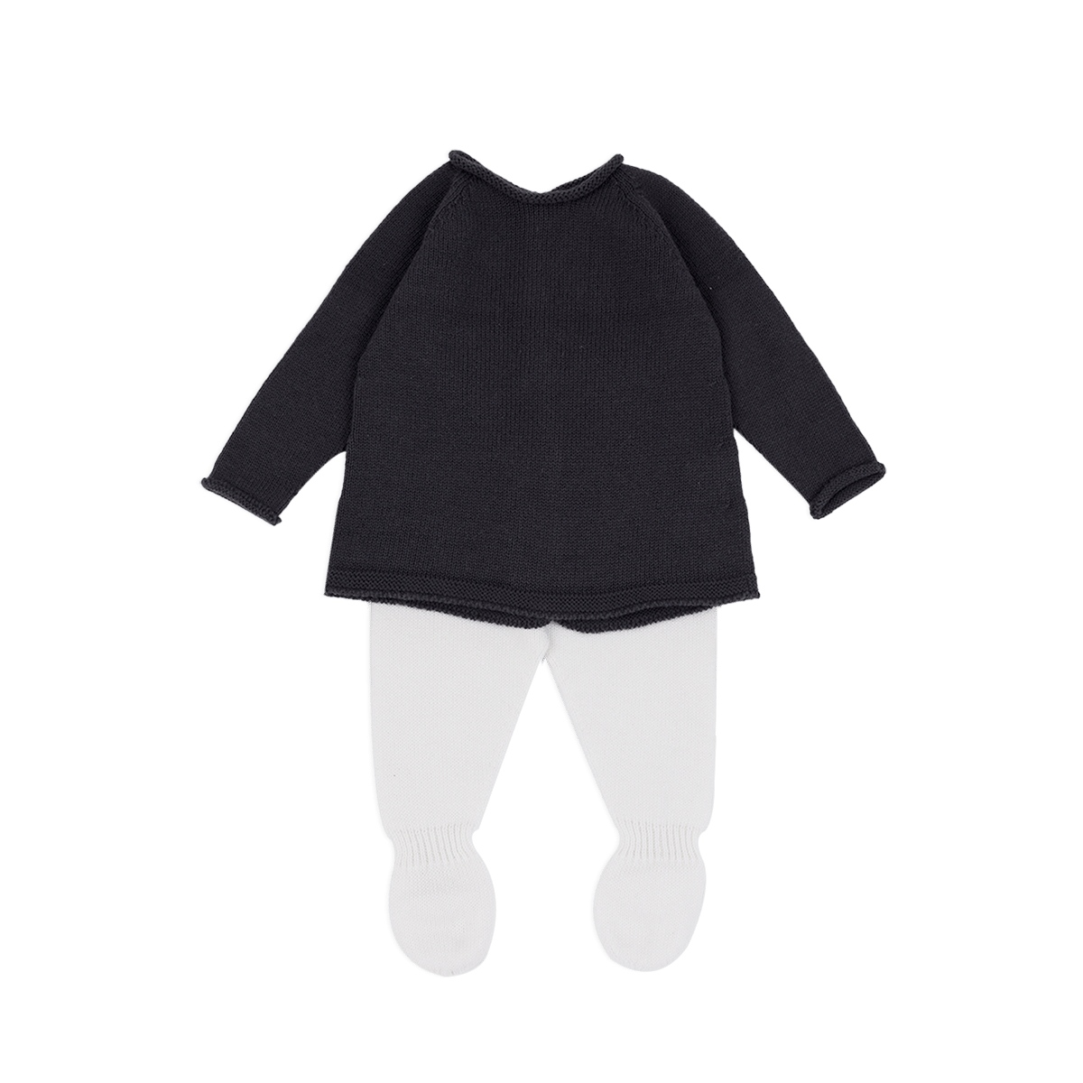 Set Welcome Knit Antracita/Blanco - Minicoton