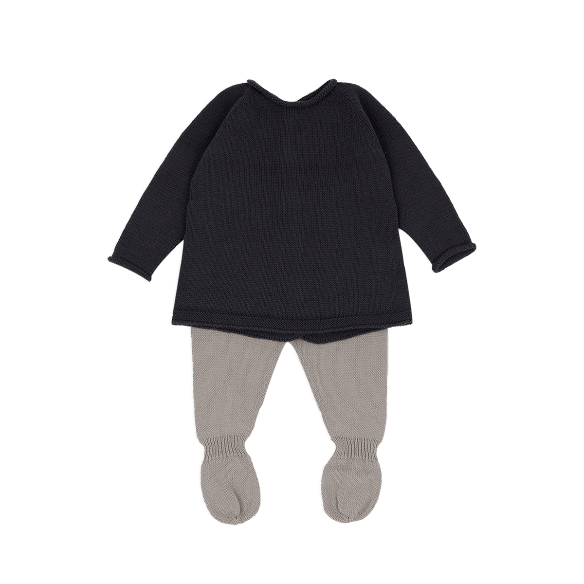 Set Welcome Knit Antracita/Beige - Minicoton