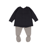 Set Welcome Knit Antracita/Beige - Minicoton