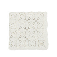 Manta Crochet Blanco - Minicoton