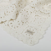 Manta Crochet Blanco - Minicoton