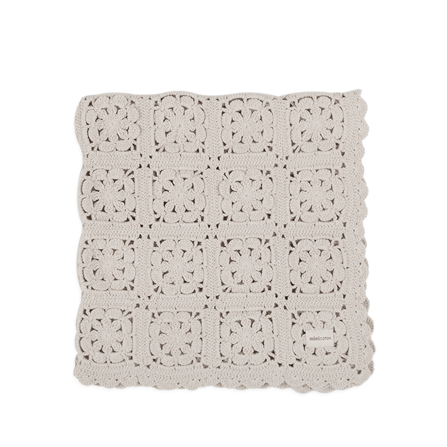 Manta Crochet Piedra - Minicoton