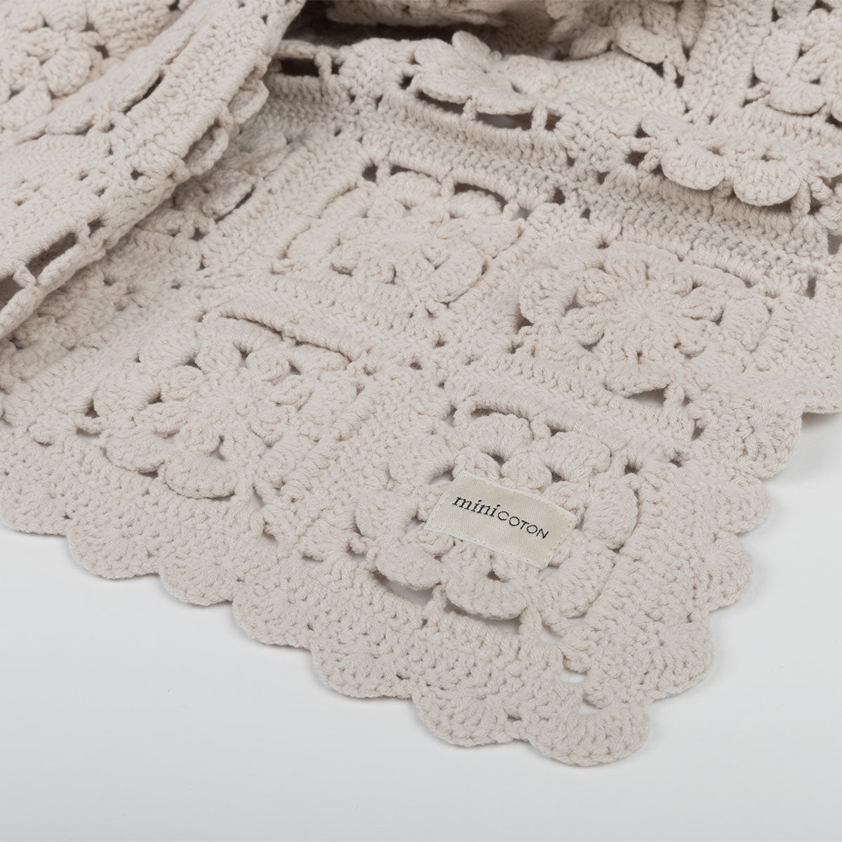 Manta Crochet Piedra - Minicoton