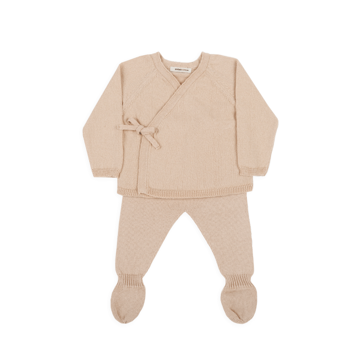 Set Welcome Knit Cruzado Blush - Minicoton