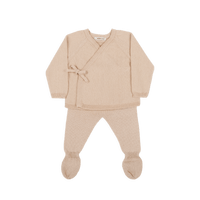 Set Welcome Knit Cruzado Blush - Minicoton
