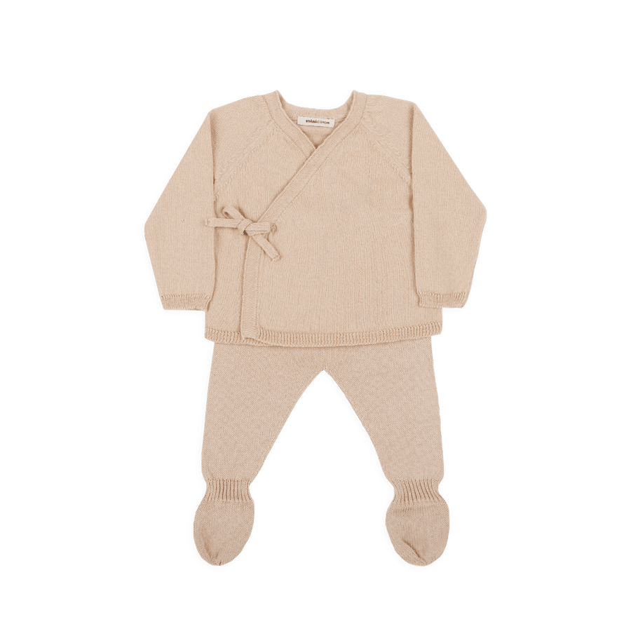 Set Welcome Knit Cruzado Blush - Minicoton