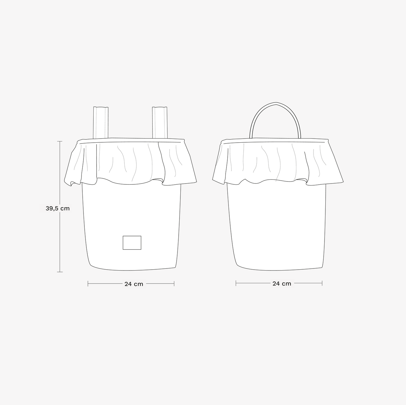 Basket Rayas Mist - PRE ORDER - Minicoton