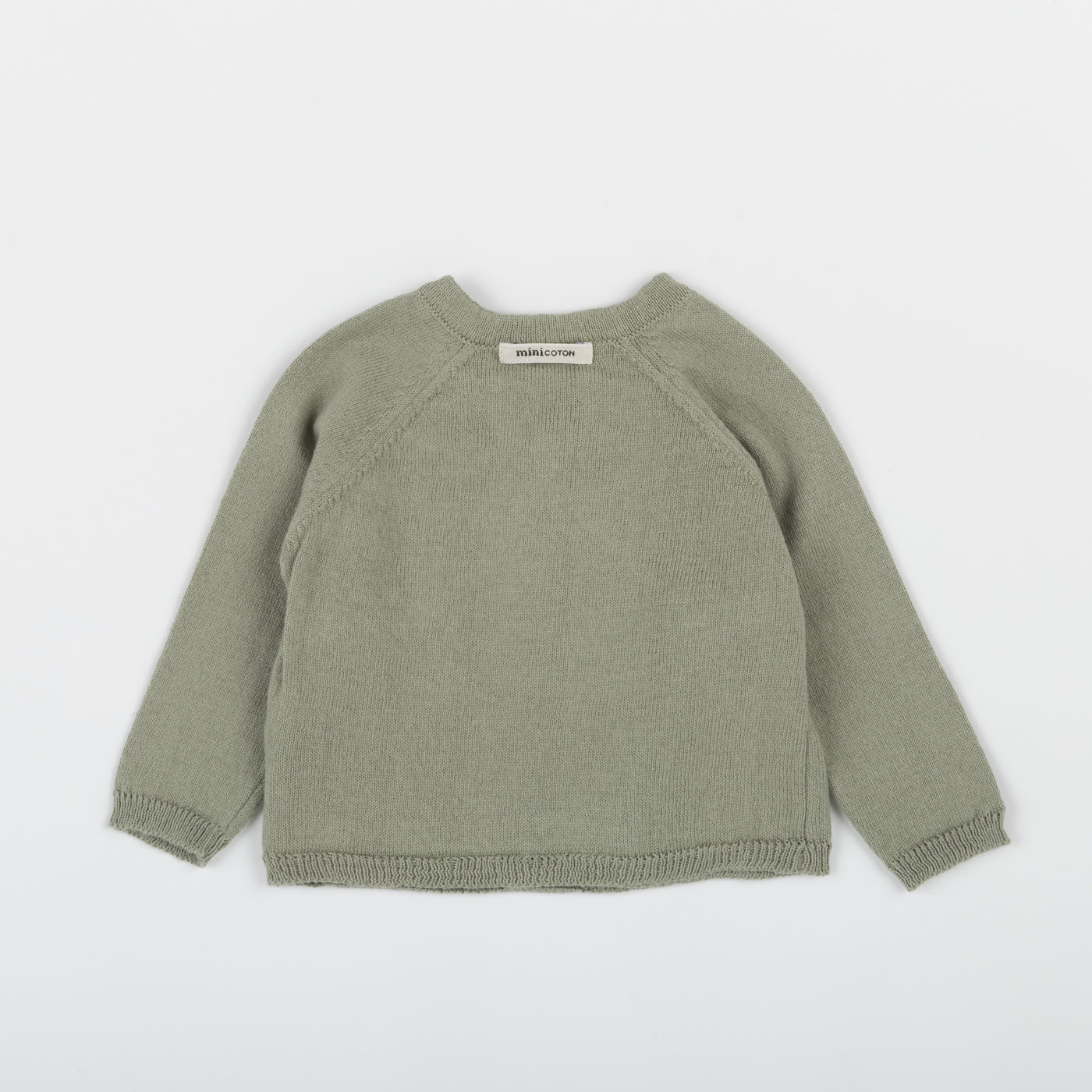 Top Cruzado Knit Musgo - Minicoton