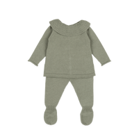Set Welcome Knit Cuello Musgo - Minicoton