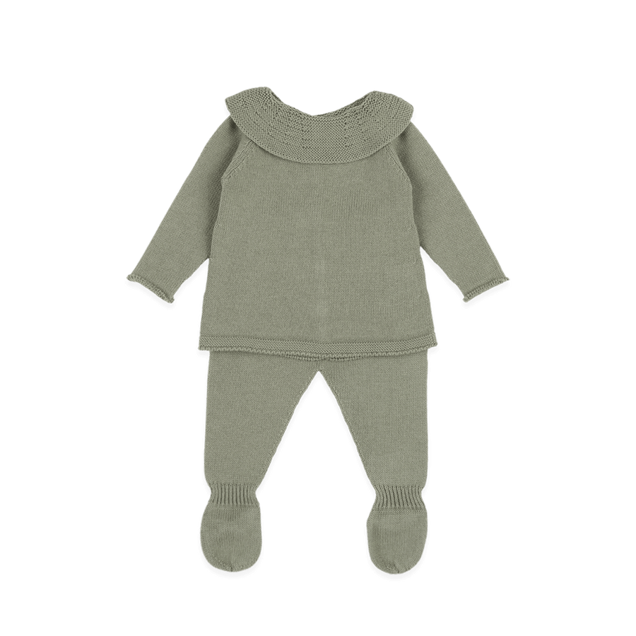 Set Welcome Knit Cuello Musgo - Minicoton