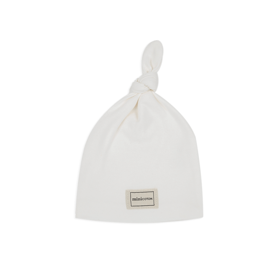 Gorro Knot Optic White - Minicoton