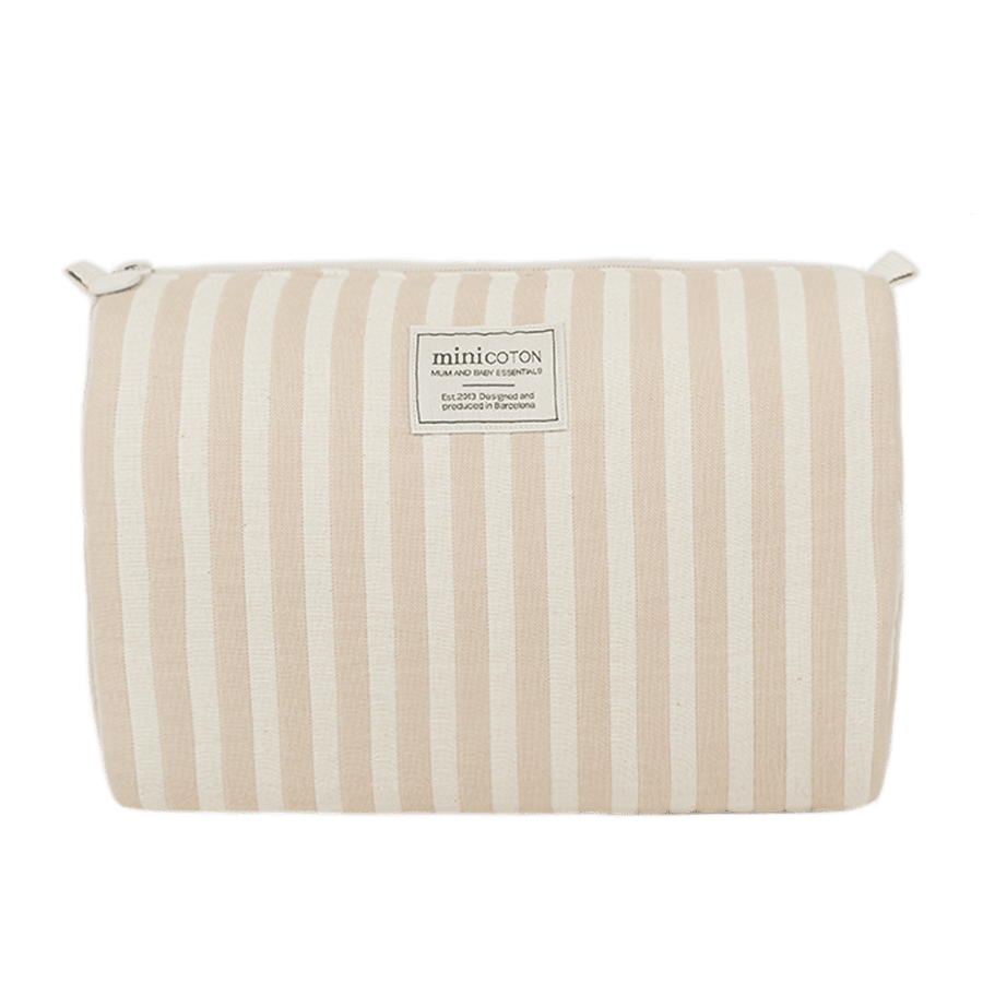 Neceser Rayas Nude Large - Minicoton