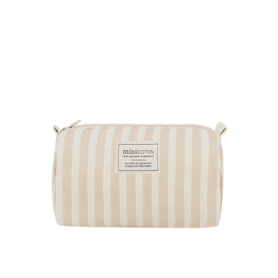 Neceser Rayas Nude Small - Minicoton