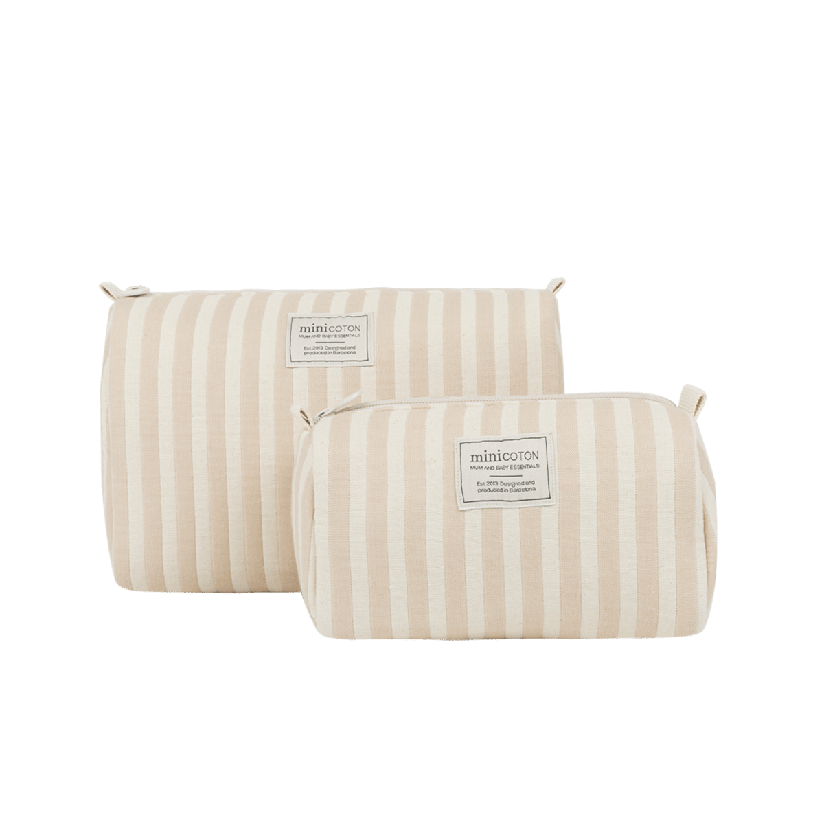 Set Neceser Rayas Nude - Minicoton