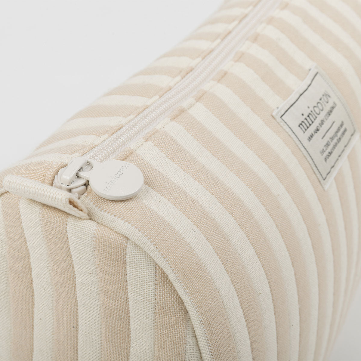 Set Neceser Rayas + Nubes Nude - Minicoton