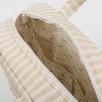 Bolsa Maternidad Rayas Nude - Minicoton