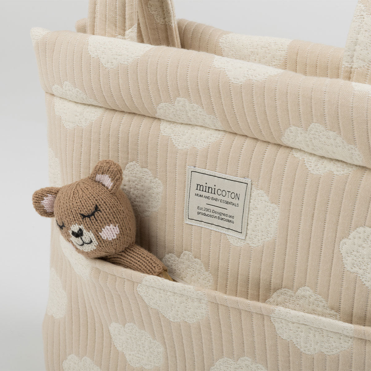 Bolsa Icon Nubes Nude - Minicoton