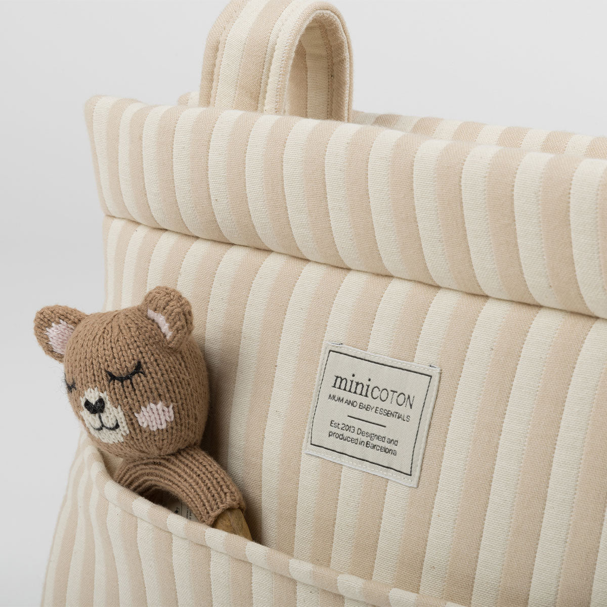 Bolsa Icon Rayas Nude - Minicoton