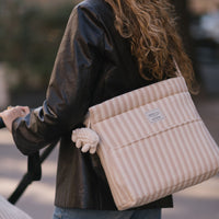 Bolsa Icon Rayas Nude - Minicoton