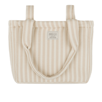 Bolsa Handle Rayas Nude - Minicoton