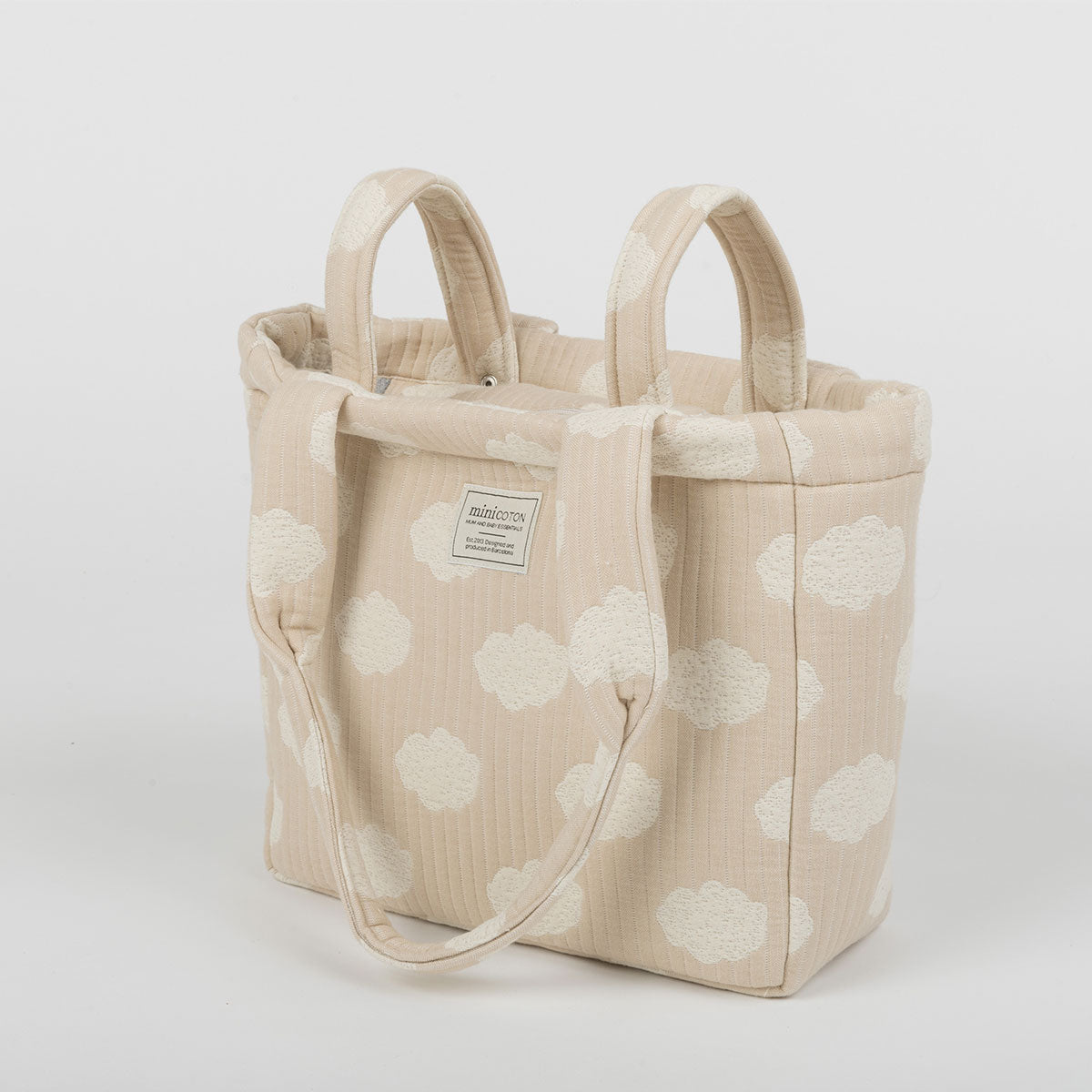 Bolsa Handle Nubes Nude - Minicoton