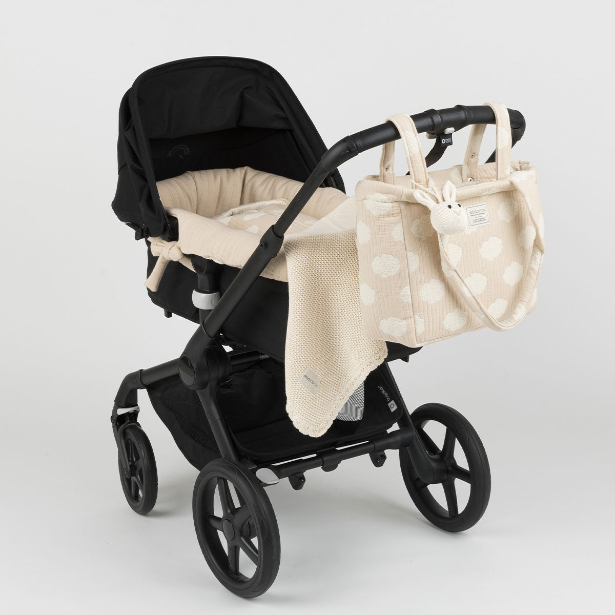 Bolsa Handle Nubes Nude - Minicoton