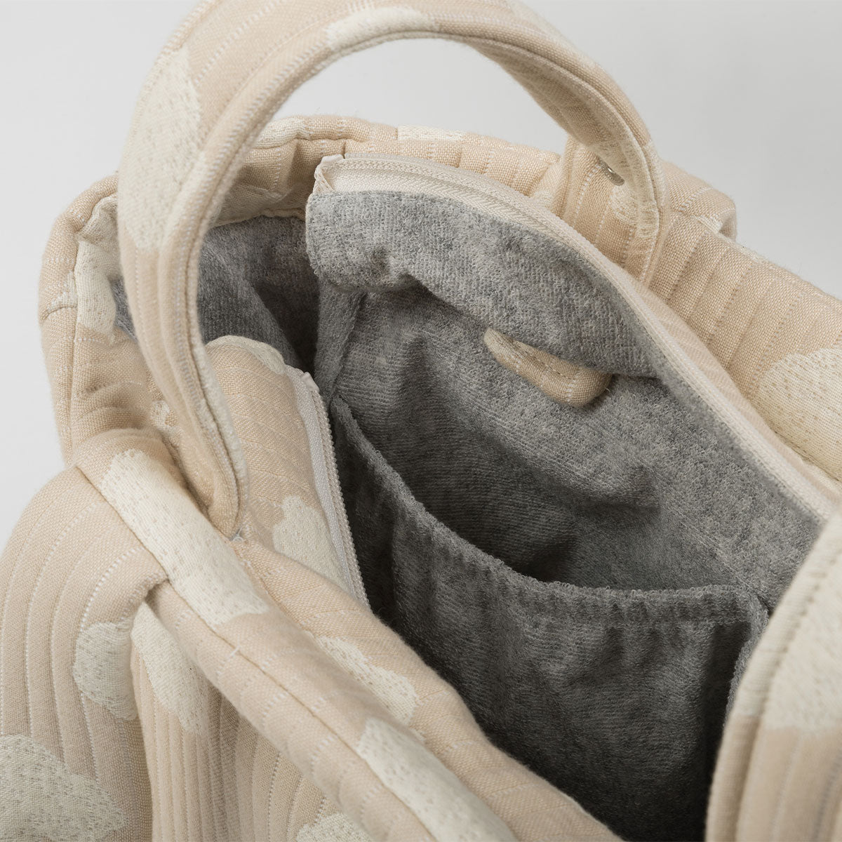 Bolsa Handle Nubes Nude - Minicoton