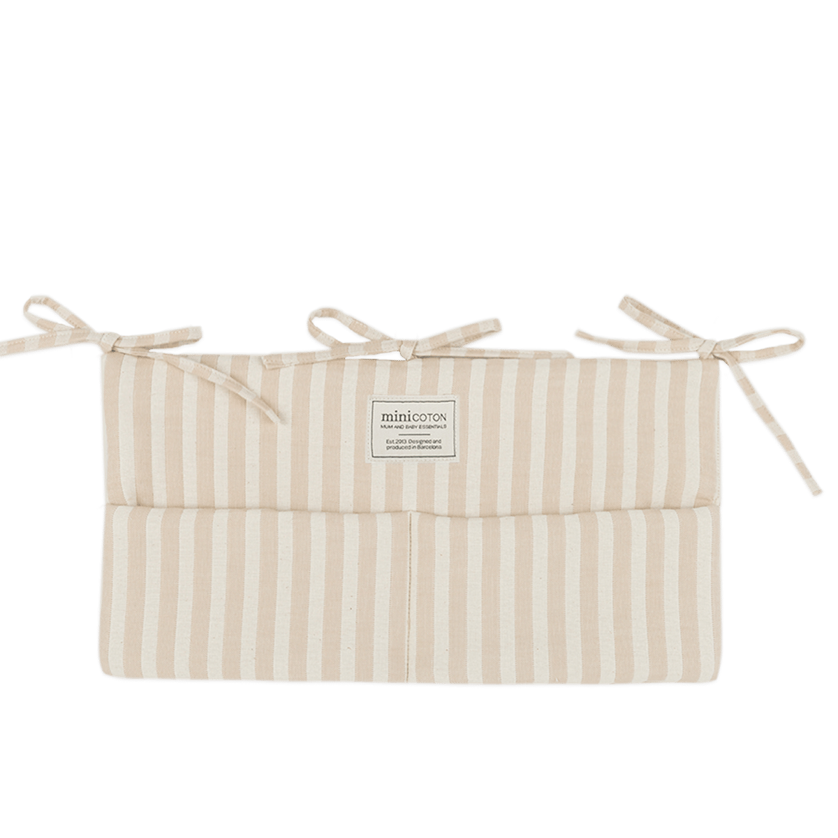 Organizador Cuna Rayas Nude - Minicoton