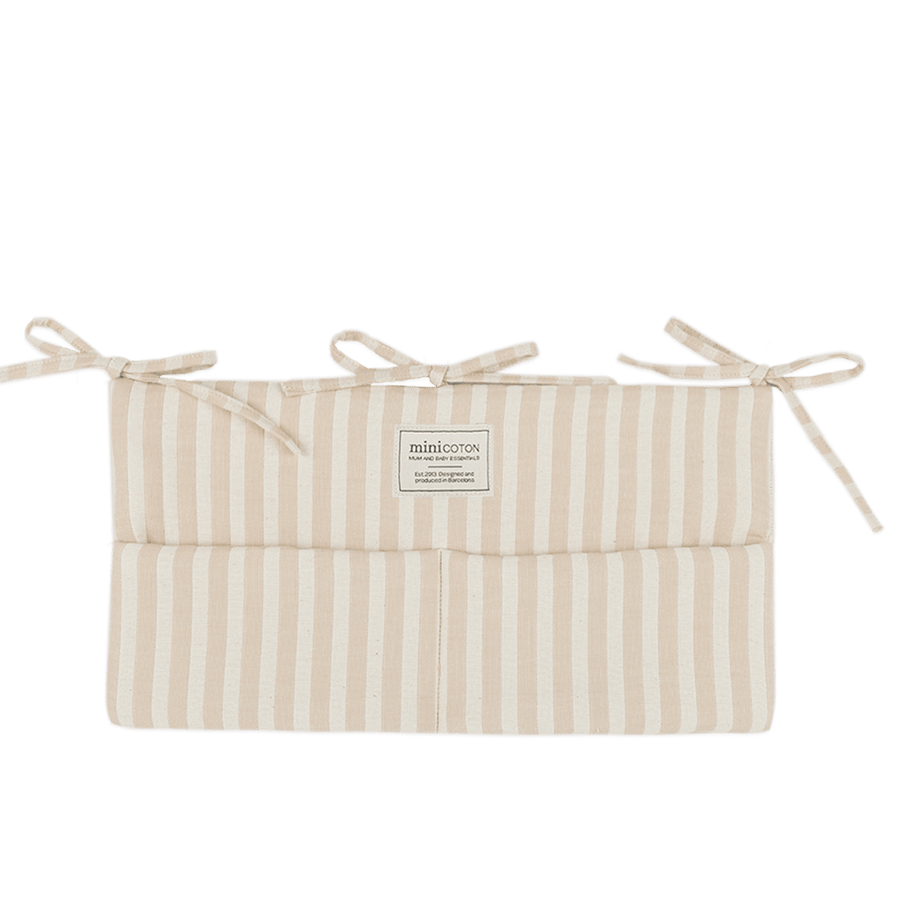 Organizador Cuna Rayas Nude - Minicoton