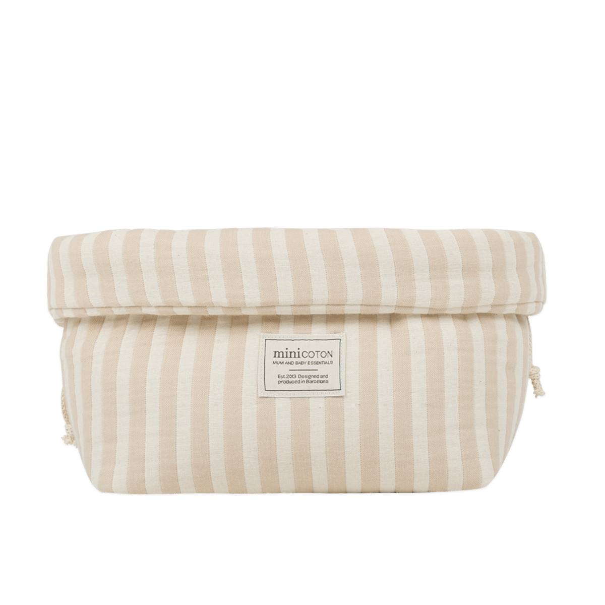 Organizador Cambiador Rayas Nude - Minicoton
