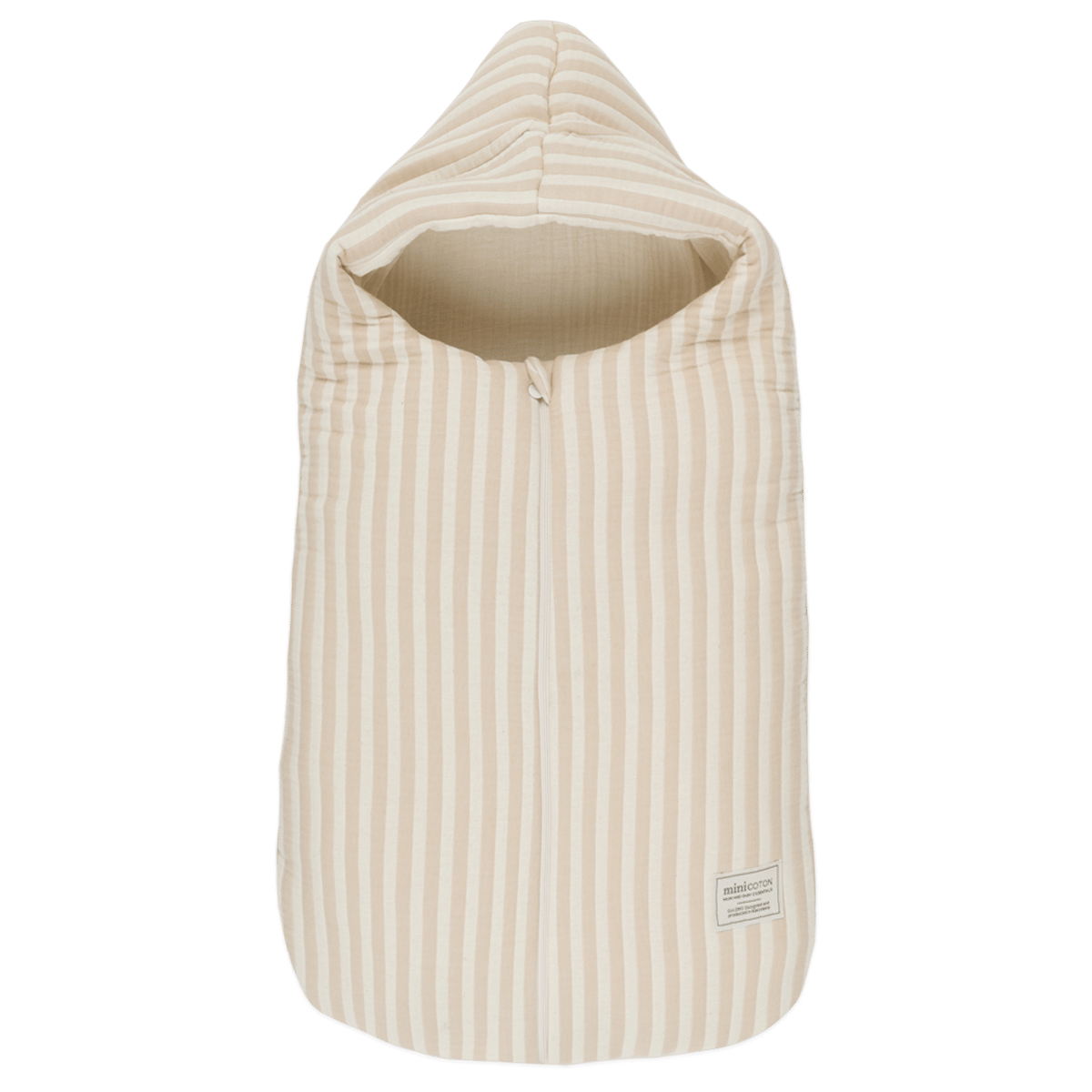 Saco Oval Rayas Nude - entretiempo - Minicoton