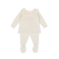 Set Welcome Knit Cuello Crudo - Minicoton