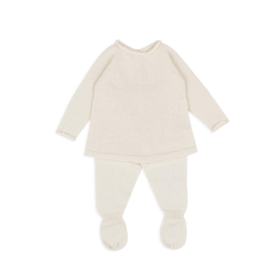 Set Welcome Knit Basic Crudo - Minicoton