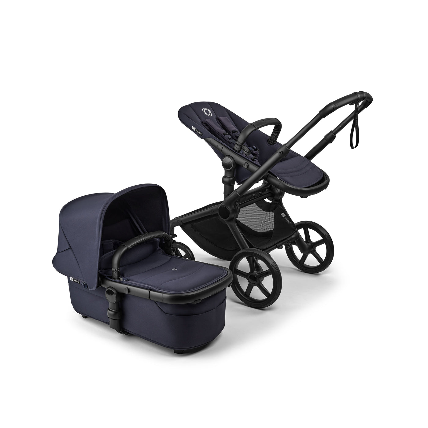 bugaboo fox 5 navy Bugaboo Fox 5 Renew Stroller+Carrycot Deep Indigo/Deep Indigo/Black