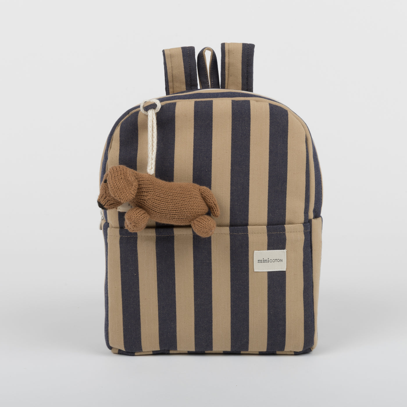Mochila Navy + Caramel - Minicoton