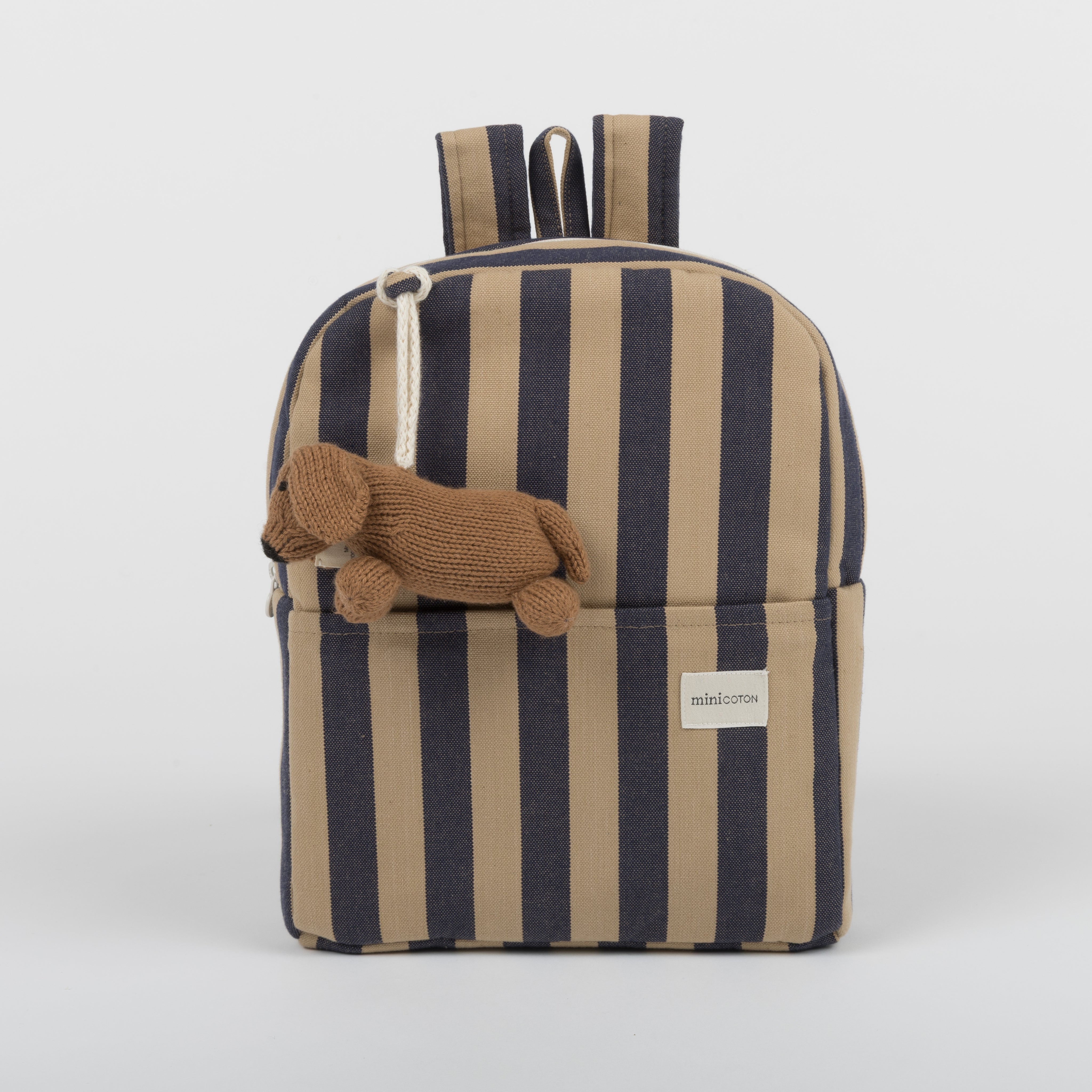 Mochila Navy + Caramel - Minicoton