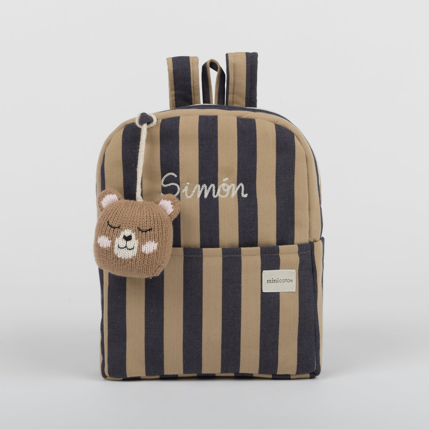 Mochila Navy + Caramel - Minicoton
