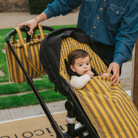 Bolsa Handle Navy + Caramel - Minicoton