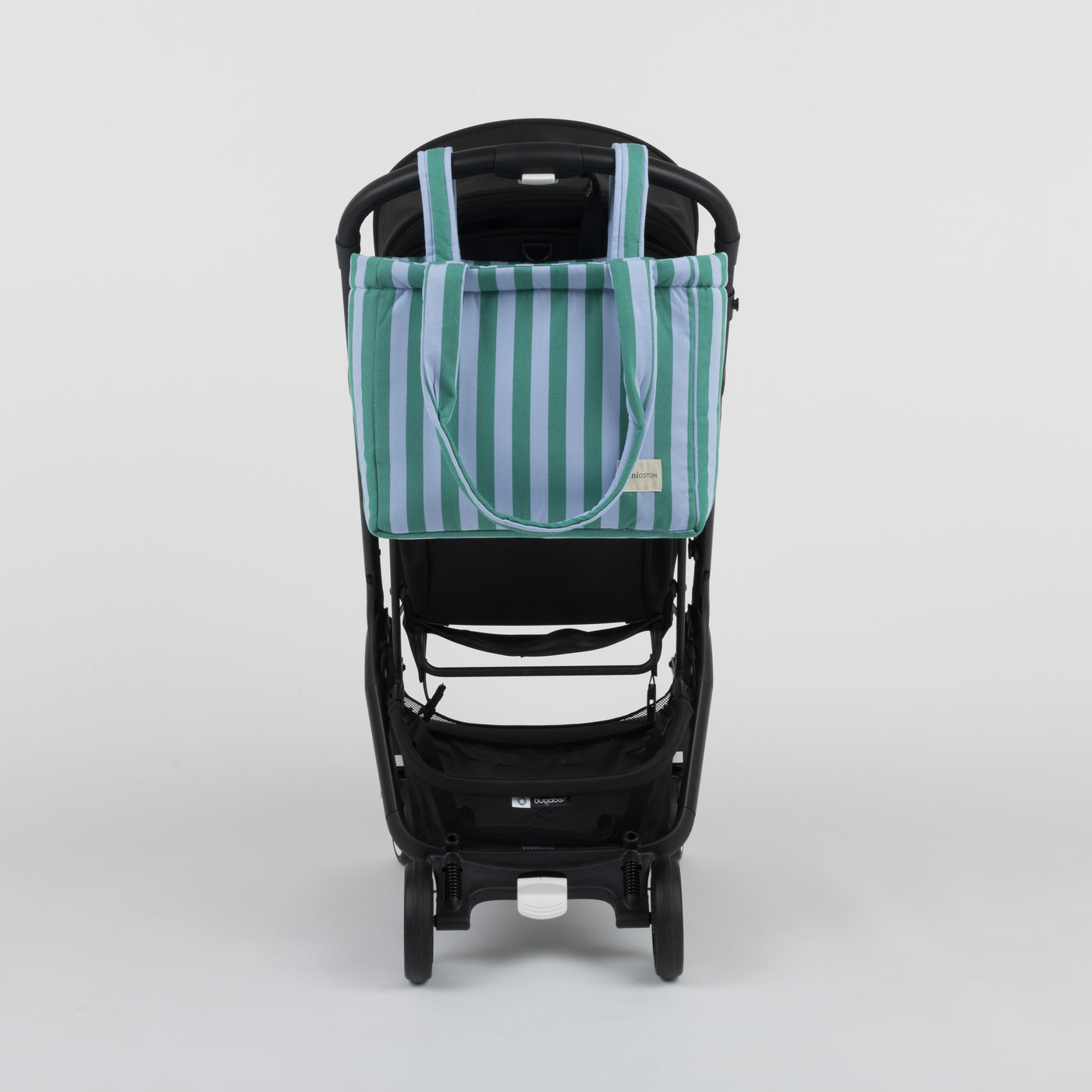 Bolsa Handle Green + Sky Blue - Minicoton