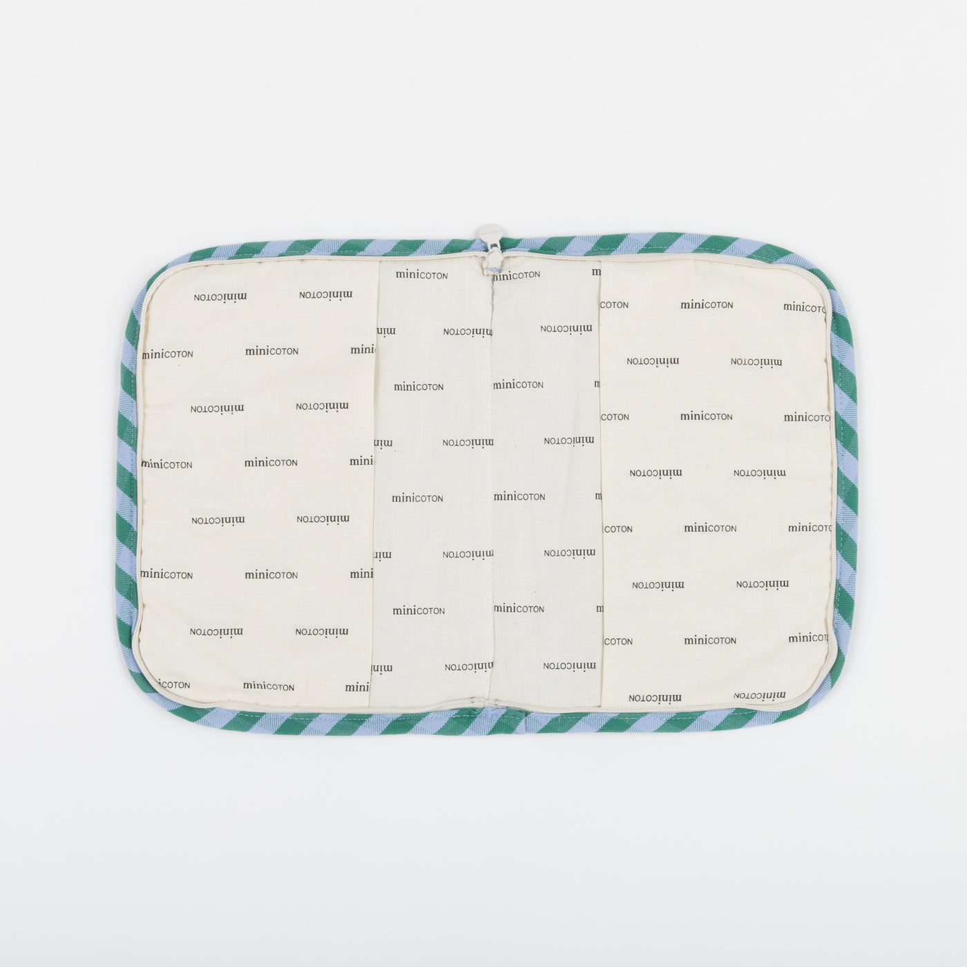 Portadocumentos Zippy Green + Sky Blue - Minicoton