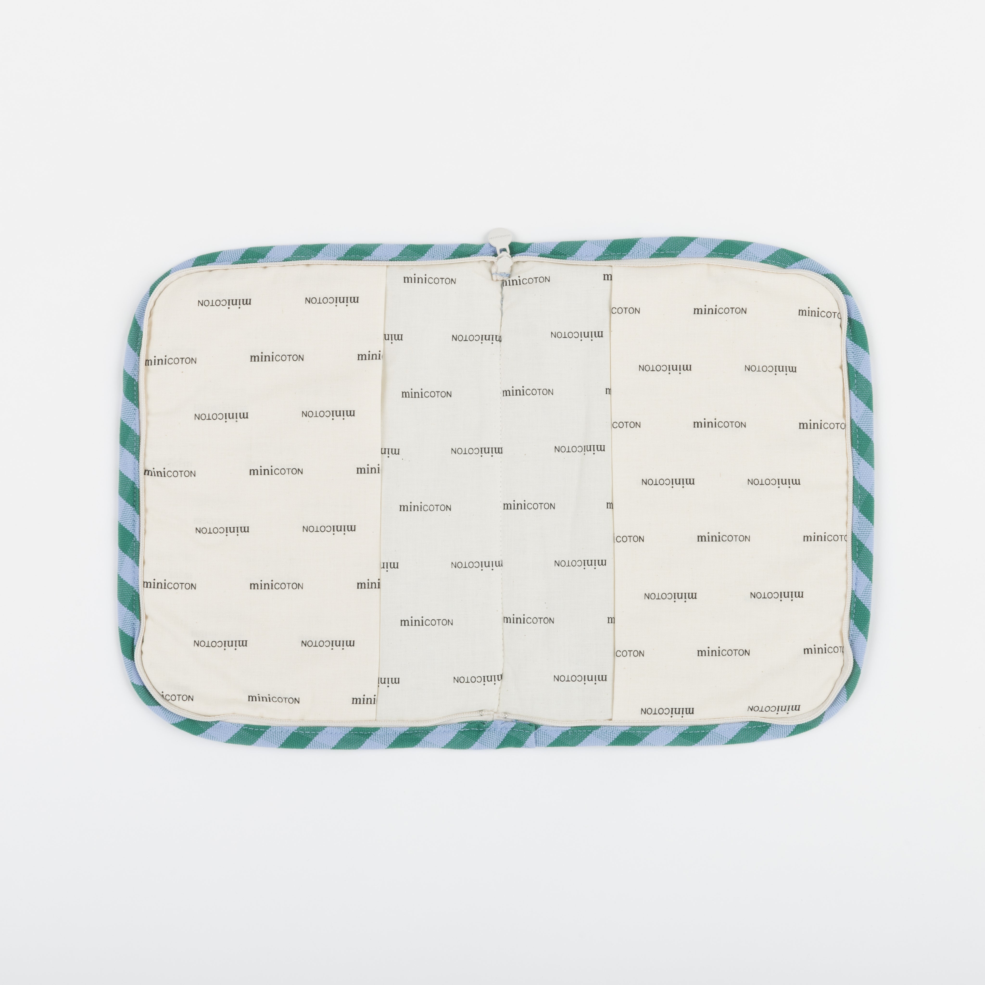 Portadocumentos Zippy Green + Sky Blue - Minicoton