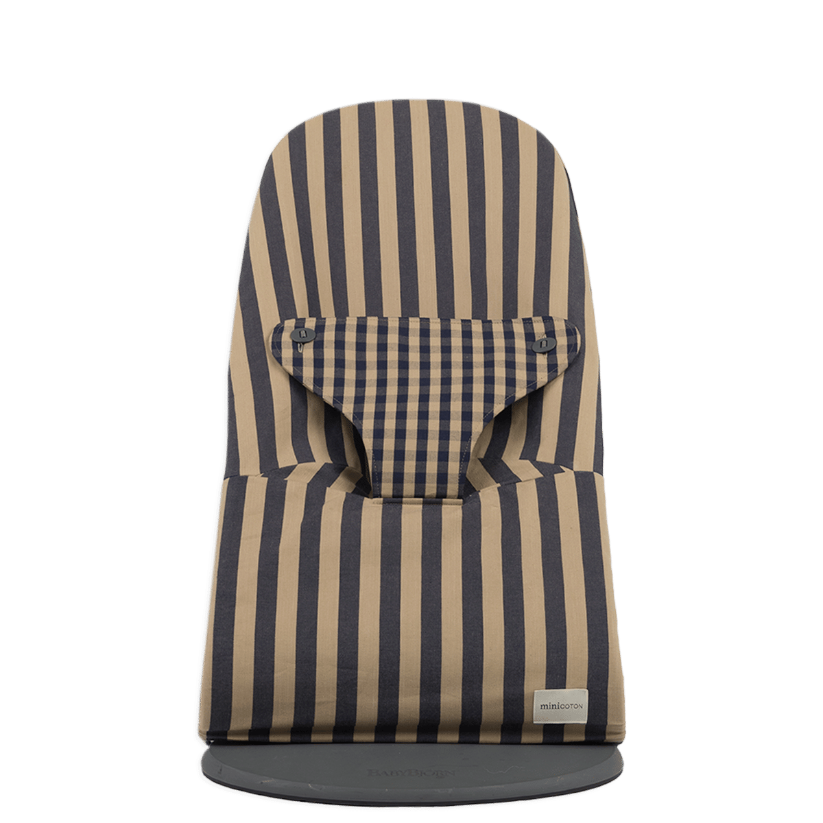 Minicoton Cover Babybjörn Navy + Caramel