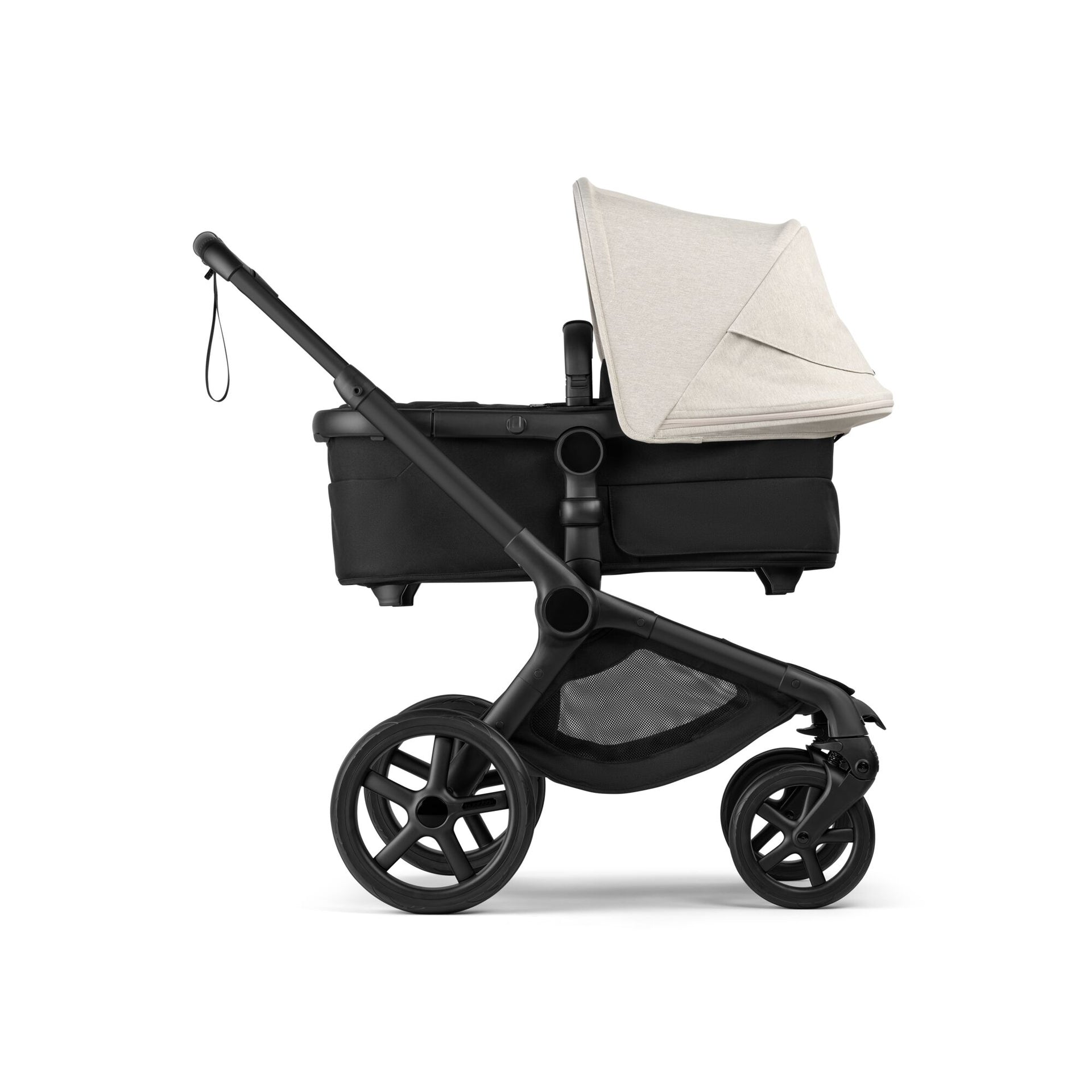 Bugaboo Fox 5 Renew Stroller+Carrycot Misty White/Black/Black · Minicoton