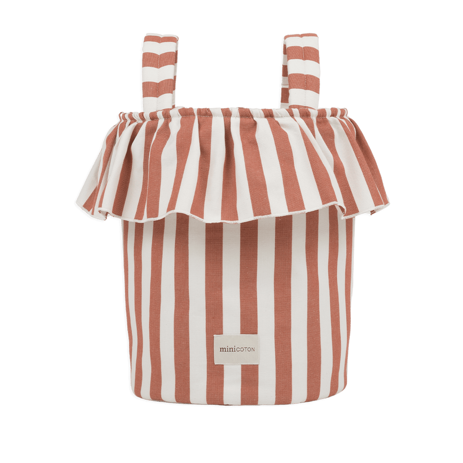 Basket Rayas - Red + Off White - Minicoton