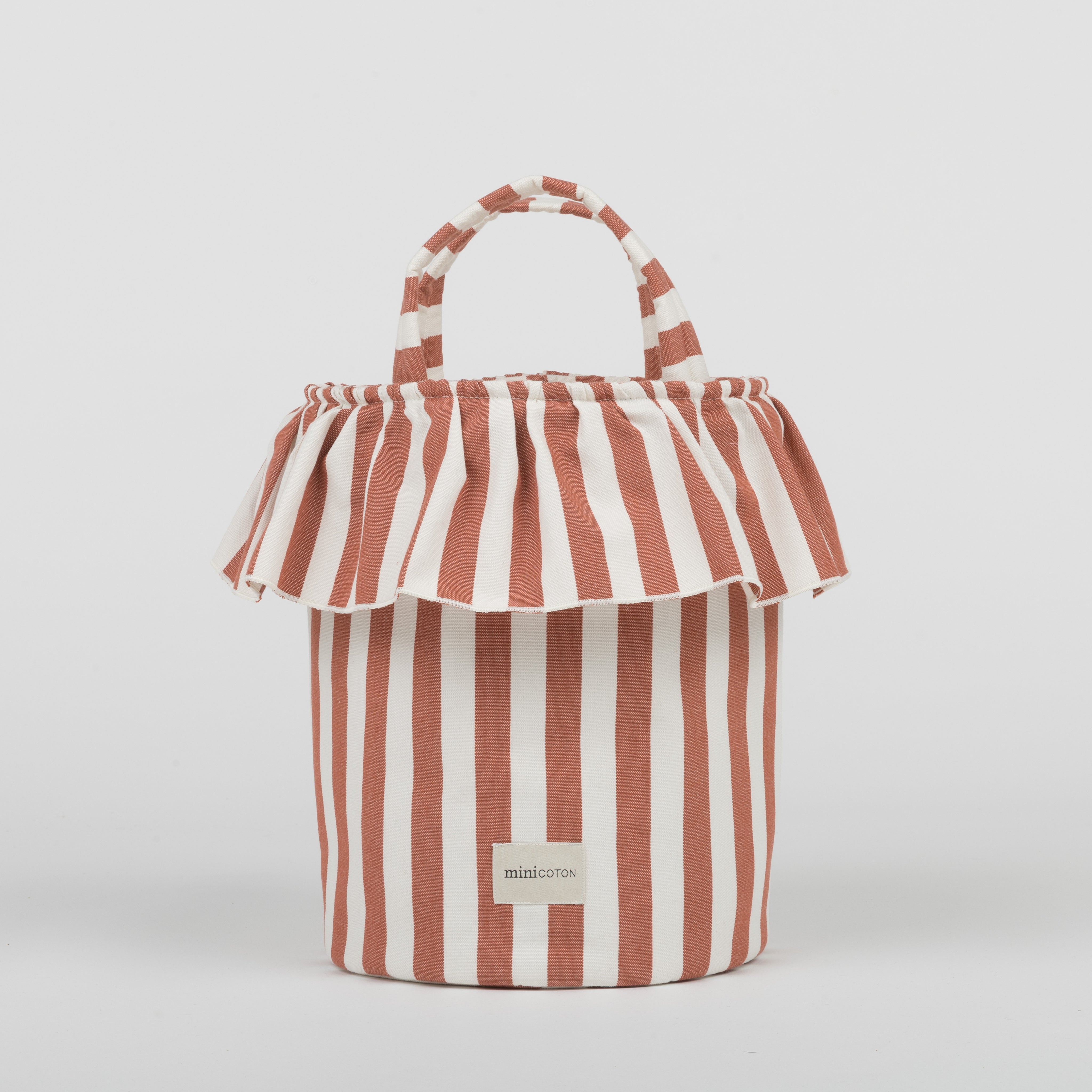 Basket Rayas - Red + Off White - Minicoton
