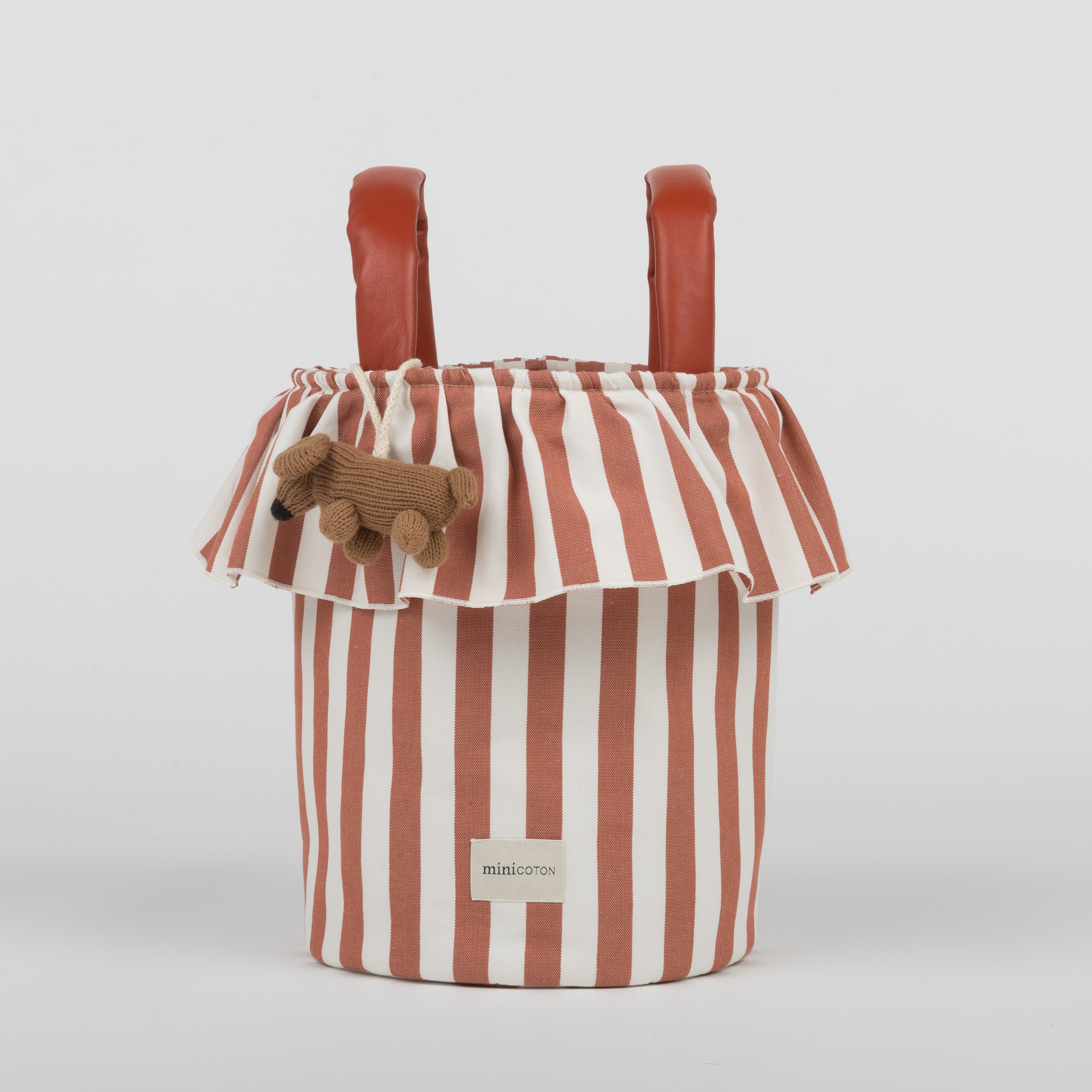 Basket Rayas - Red + Off White - Minicoton