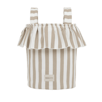 Basket Rayas - Oak + White - Minicoton