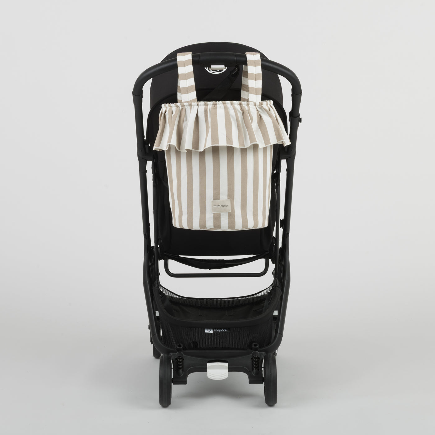 Basket Rayas - Oak + White - Minicoton